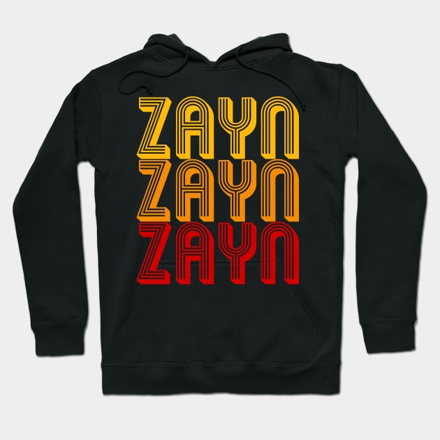 Zayn - Retro Minimal Line Pattern Hoodie by Fusti